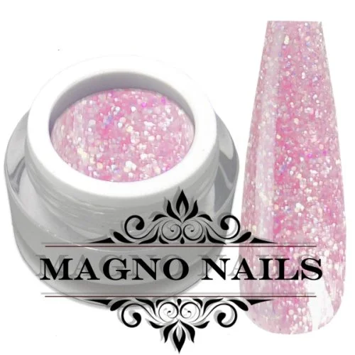 UV Gel - Mix Glitter Chunky Hell Rosa - Glitter Gel - Rose Wonder
